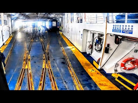 Train on a Boat! The incredible Milan-Palermo 22hour sleeper train at SEA! Italian mainland-Sicily