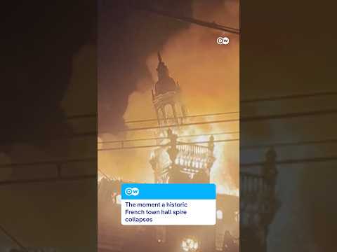 Rioters destroy historic French town hall spire | DW News
