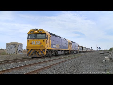 7736V Pacific National Grain Train At Gheringhap (14/4/2022) - PoathTV Australian Railways