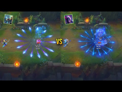 Heartsteel Aphelios vs Spirit Blossom Aphelios Skin Comparison - League of Legends