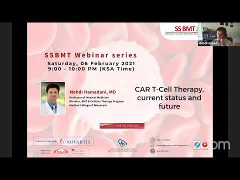 SSBMT Webinar Series - CAR T-Cell Therapy, current status & future - 06 Feb