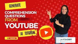 YouTube Content to Comprehension Questions with AI #ai4teachers #aiforteachers
