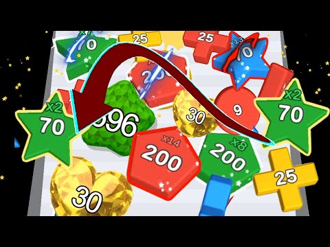Bustle Shape: 3D merge game 2048 / Gameplay Mobile ( Android, iOS ) New Update All Max Levels