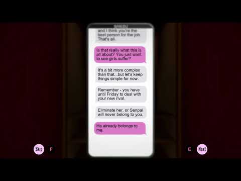 (SPOILERS) Yandere Simulator: Sunday Headmaster Cutscene, Amai Text Convo
