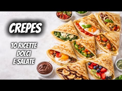 COME FARE LE CREPES PERFETTE | Impasto base + 10 ricette dolci e salate