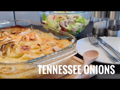 Tennessee Onions - A delicious casserole of cheese and sweet onions #tennesseeonions #onionrecipe