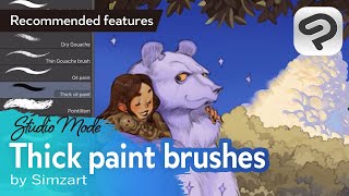 Paint realistically! How to use thick paint brushes by Simz | Clip Studio Paint Recommended Feature