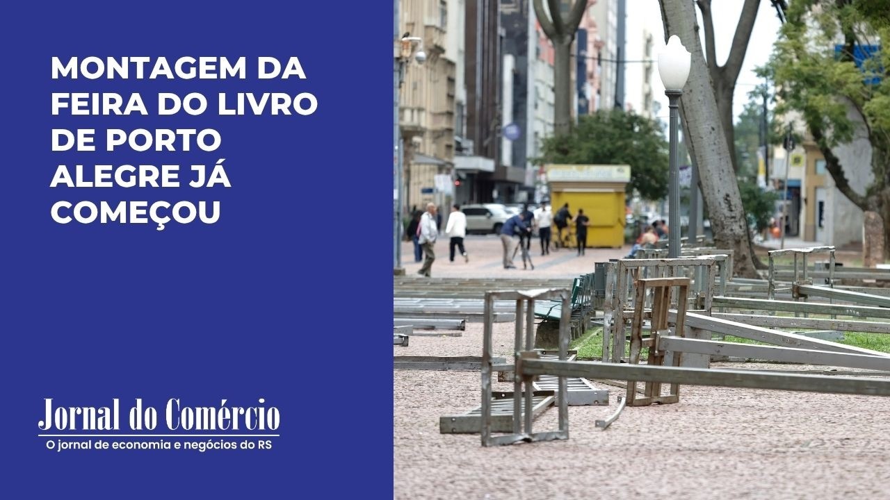 Praça da Alfândega se transforma para receber a Feira do Livro de Porto Alegre