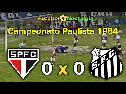 São Paulo 0 x 0 Santos - 11-11-1984 ( Campeonato Paulista )