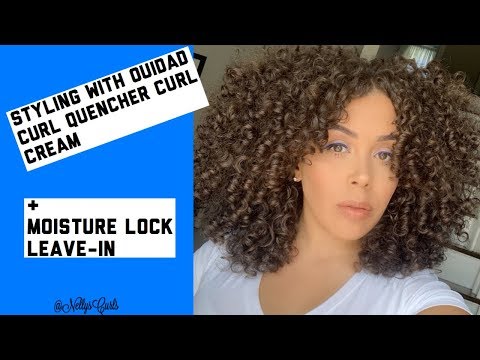 Styling with Ouidad's Curl Quencher Cream and Moisture...