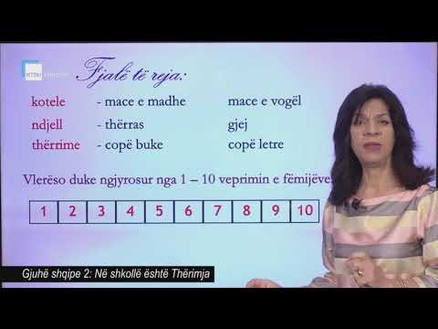 Gjuhë shqipe 2 - Në shkollë është Thërimja