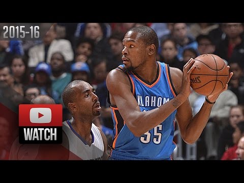 Kevin Durant Full Highlights at Clippers (2015.12.21) - 24 Pts, 9 Reb, CLUTCH!