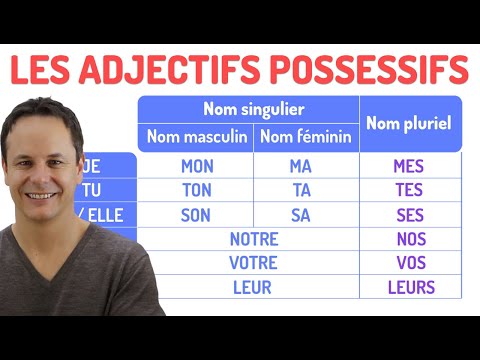 Les adjectifs possessifs en français 📋