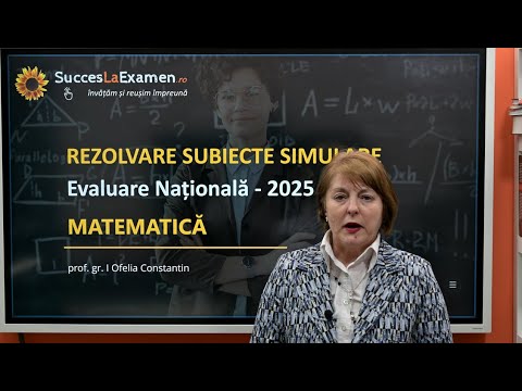 Rezolvarea Subiectului de Simulare Matematică Evaluarea Naționala 2025