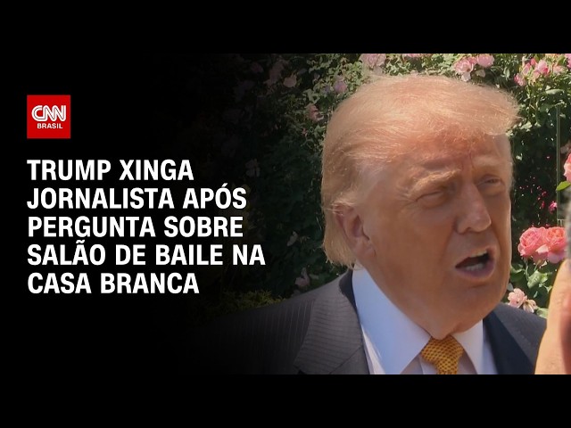Questionado sobre salão de baile, Donald Trump chama jornalista de “burra” | CNN 360°