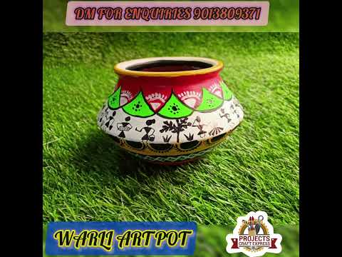 Warli Art Pot