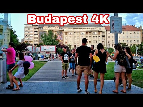 Budapest, Hungary - Evening Walk - August 2022 - 4K-60fps Walking Tour (▶️24min)