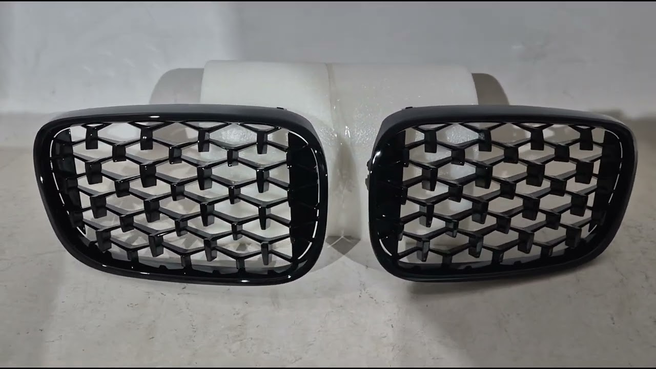 BMW 7 Series G11/G12 2015-2022 Nieren Diamond Black (2016-2019, Schwarz Glanz) Video 1