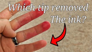 Testing 3 Methods - How To Remove Fountain Pen Ink Using Household Supplies