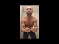 Having fun flexing/posing in the bathroom bodybuilder/mens physique/classic physique