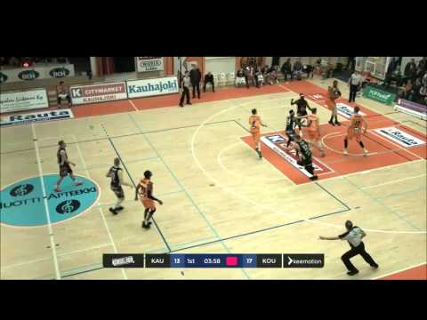 Kauhajoki vs Kouvot: Michael Cuffee #24 (Black) 3/22/17
