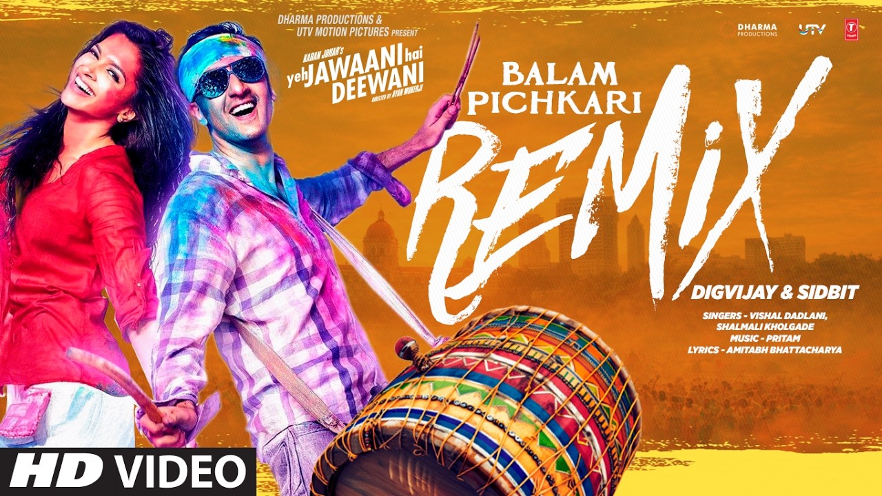 Balam Pichkari (Remix): Ranbir, Deepika | Non-Stop Holi Songs | DIGVIJAY, SIDBIT | Holi Songs