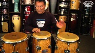 Alex Acuna playing his Signature Congas from Gon Bops