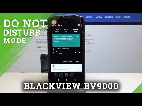 Do Not Disturb Settings in BLACKVIEW BV9000 - Mute Sounds / Sound Preferences