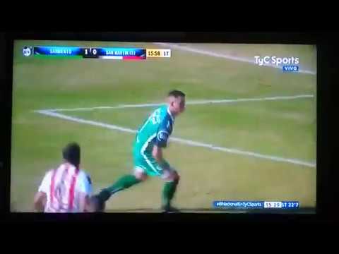 Gol de Sarmiento Vs. San Martín de Tucumán - Miracco de penal