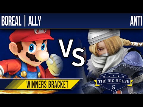 TBH5 Smash 4 - Boreal | Ally (Mario, C Falcon) vs ANTi (Sheik, Luigi) - Winners Bracket