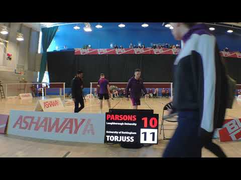 BUCS Individuals: Sam Parsons vs Johnnie Torjussen Set 1 18/19 MS SF