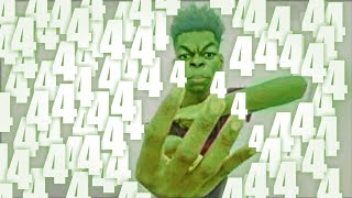 beast boy holding up four fingers
