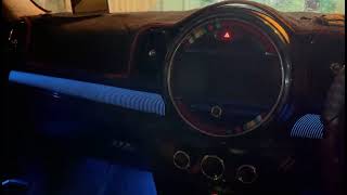 Retrofit of Passenger DashTrim Illumination for MINI CountryMan F60. PianoBlack-Yours Package.