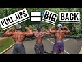 Back workout for size and strength | Pull ups Workout at Home