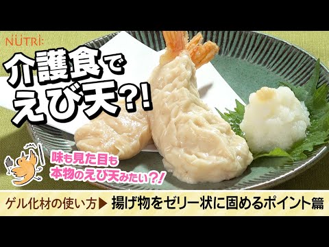 栄養学科 飲み込みにやさしい介護食／ゲル化剤の使い方 うまく固まらない！ 揚げ物をゼリーにするには？