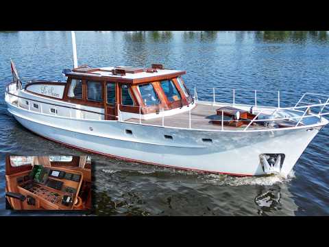 THIS Is a Classic Feadship Akerboom FOR SALE! (€75K Auction – Steel Hull & Twin Engines)
