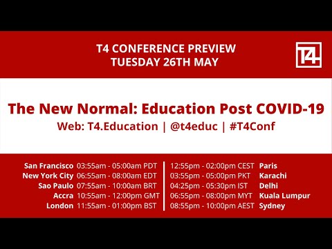 T4 CONFERENCE PREVIEW