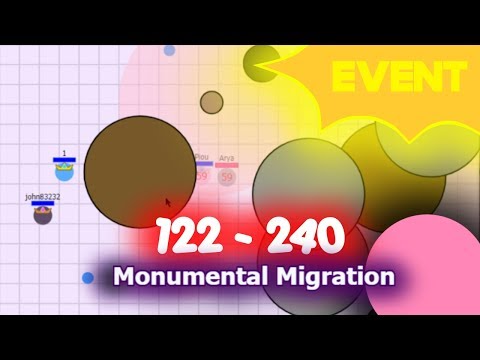 Evades.io OFFICIAL EVENT ! // Monumental Migration 122-240 // The halfway !