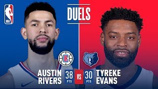 Austin Rivers - Los Angeles Clippers - Tyreke Evans - Memphis Grizzlies
