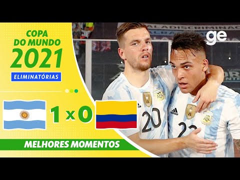 Gols e lances de Argentina x Colômbia