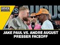 Jake Paul vs. Andre August INTENSE Faceoff: 'I Dropped Your Coach!' | Paul vs. August