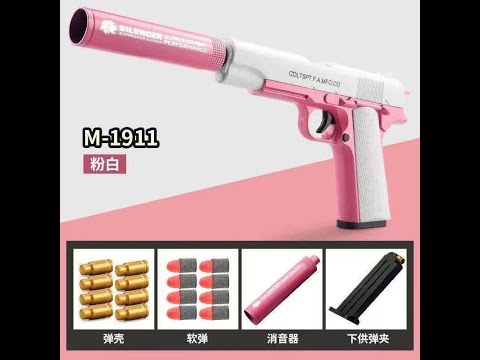 M-1911 Shell throw soft bullet toy gun