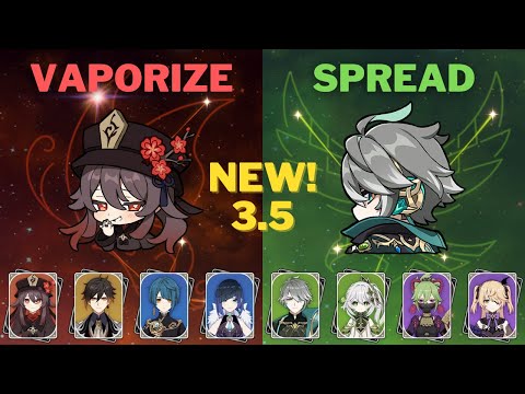 C1 Hu2O & C0 Triple Crown Alhaitham Spread - 3.5 NEW Spiral Abyss Floor 12