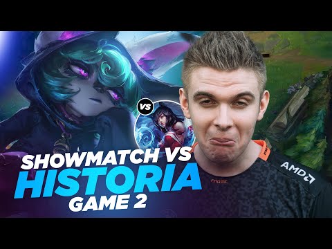 RHOBALAS : GAME 2 SHOWMATCH VS HISTORIA - VEX VS AHRI | LOL FR