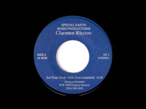 Clarence Rhyans - Let Your Body Talk Instrumental [Special Earth] 1989 Electro Funk 45 Video