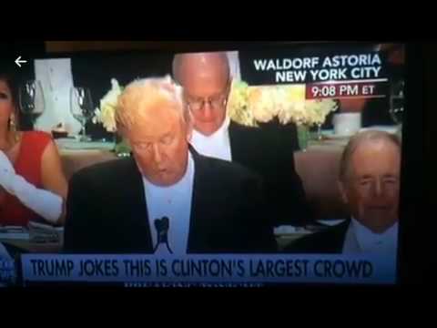 CLINTON ASKS TRUMP PARDON ME AL SMITH DINNER