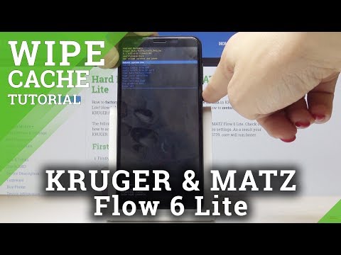 How to Erase Cache Files on KRUGER & MATZ Flow 6 Lite - Wipe Cache Partition