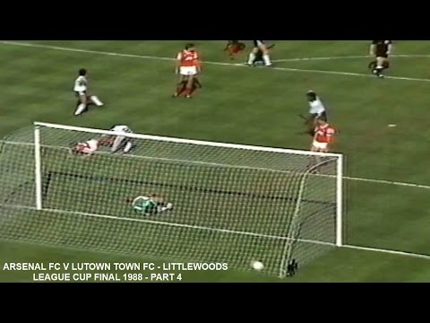 LUTON TOWN FC V ARSENAL FC - LIVE MATCH - LITTLEWOODS CUP FINAL - WEMBLEY STADIUM -1988 - PART FOUR