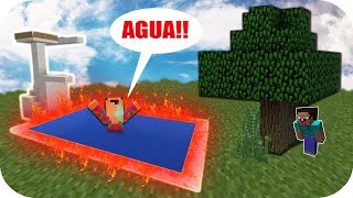 NOOB TROLLEA A NOOB PISCINA CALIENTE MINECRAFT TRAMPA TROLL