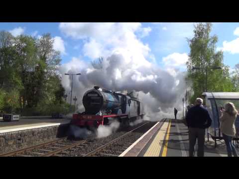 Ex GNR V Class 4-4-0 No.85 Merlin - South Munster Railtour - Lisburn 7/5/15